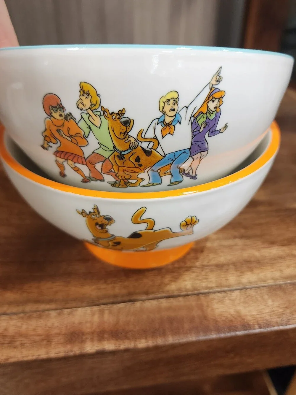 Scooby-Doo Ceramic Character Bowls - Colorful Group Print Set Of (2)